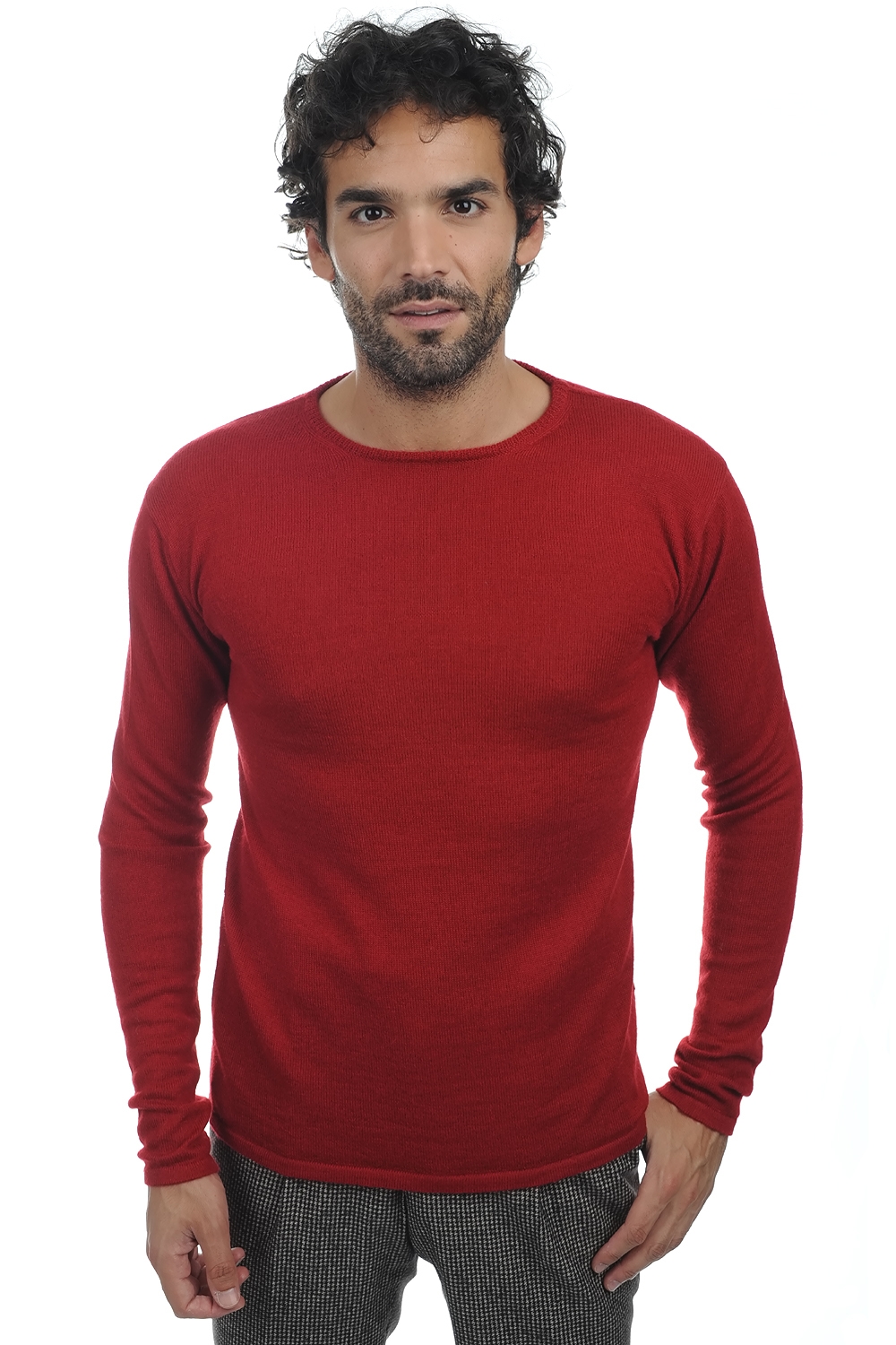 Baby Alpaga pull homme christian rouge 3xl